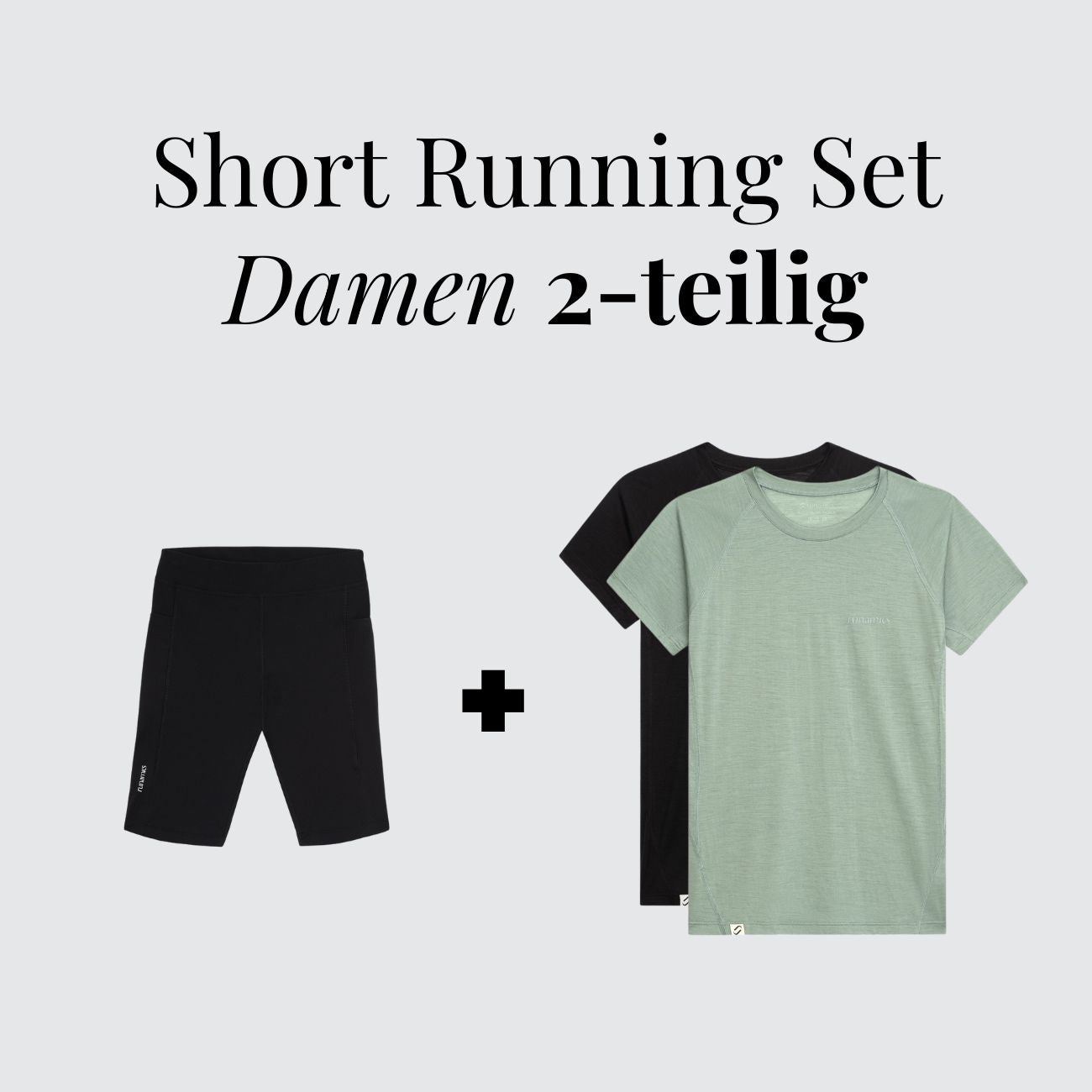 Kurzes Running Set für Damen, 2-teilig