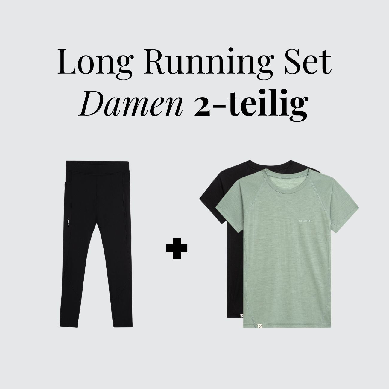 Langes Running Set für Damen, 2-teilig